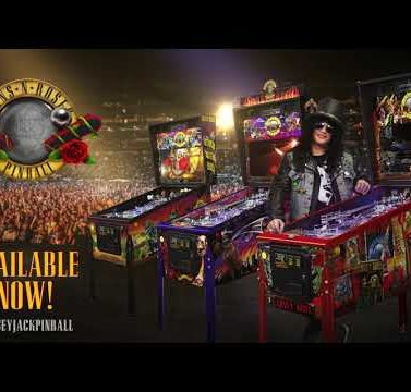 Guns N' Roses "Not in this Lifetime" Pinball Machines with Slash in foreground