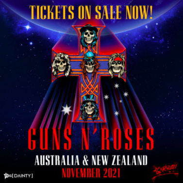Artwork for Guns N'Roses Australia & New Zealand Tour - tickets on sale now